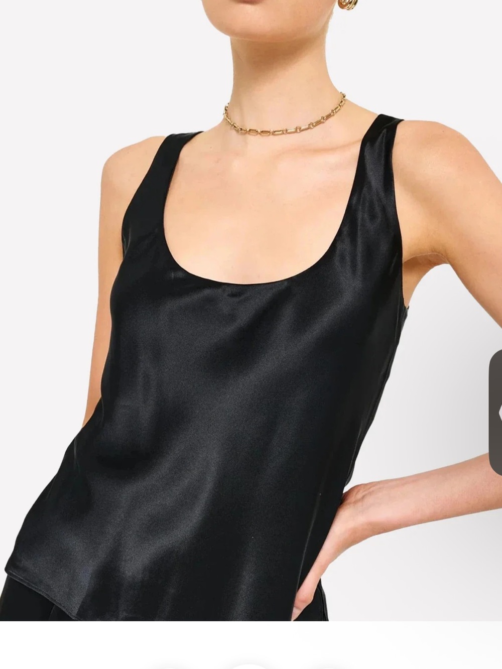 Cami NYC Andressa camisole black satin
